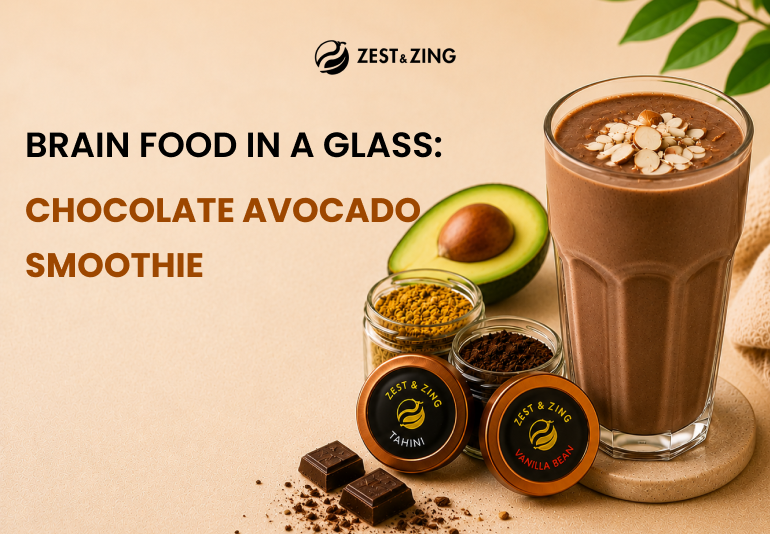 Brain Food in a Glass: Chocolate Avocado Smoothie