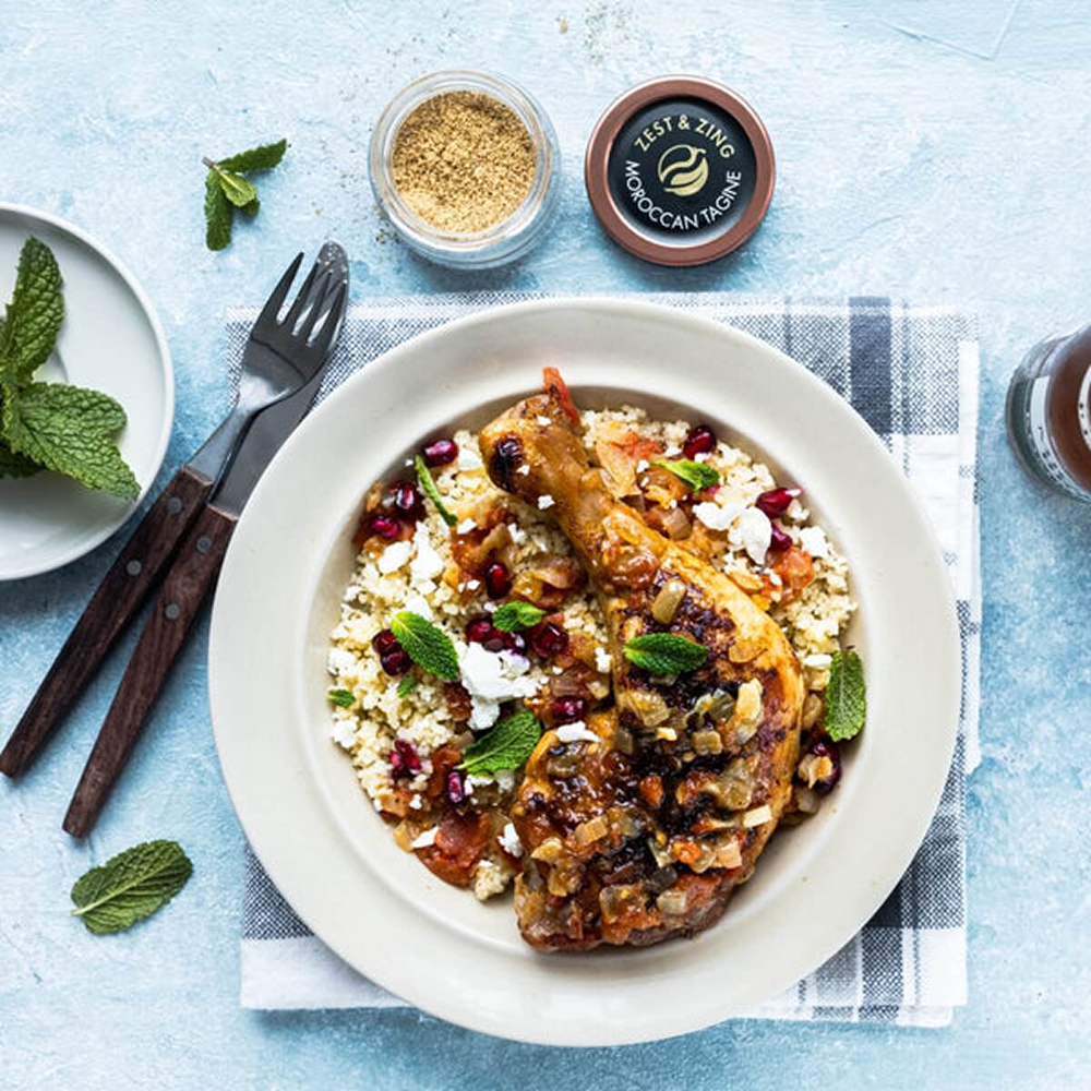 Moroccan Spiced Chicken Tagine with Couscous
