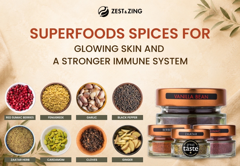 Superfoods Spices for Glowing Skin and a Stronger Immune System