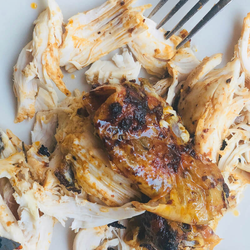 Crispy tender slow cooked chicken with zest and zing chicken rub