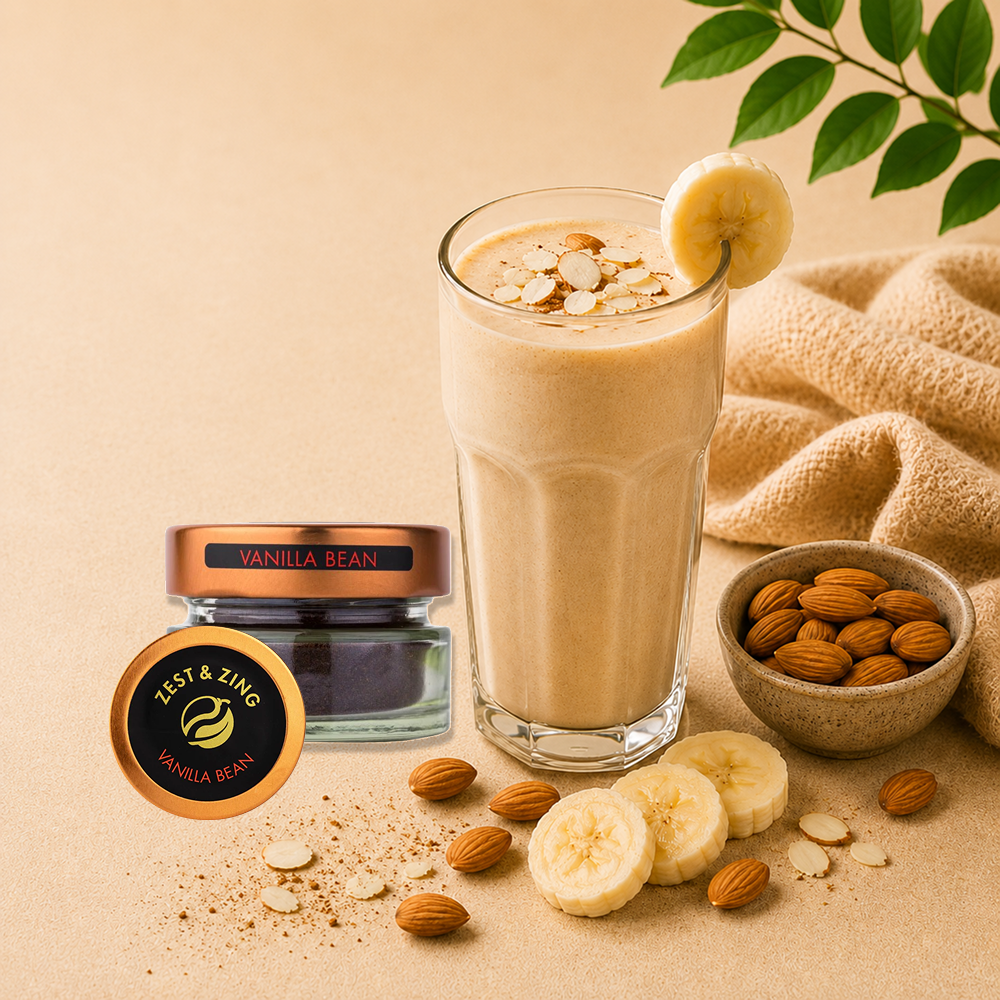 Almond Banana Shake Recipe | Wellness Smoothie