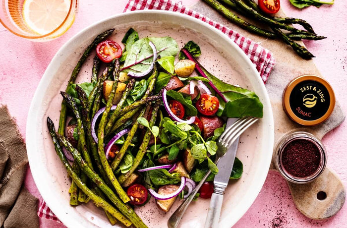 Roasted Asparagus Sumac Salad