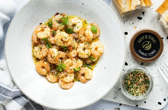 Sauteed Shrimps with Garlic Chilli