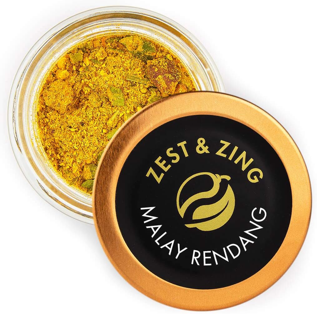 Malay Rendang Zest & Zing Premium Spice Blends,  Stackable Spice Jar