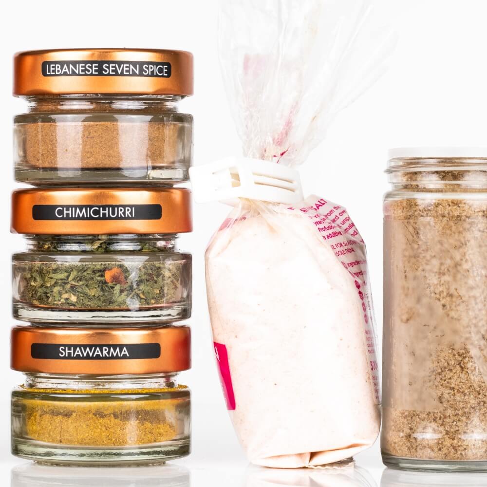 Space saving spice jars