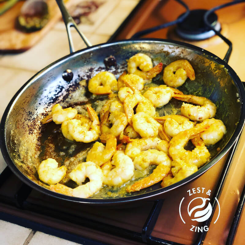 katsu curry prawns