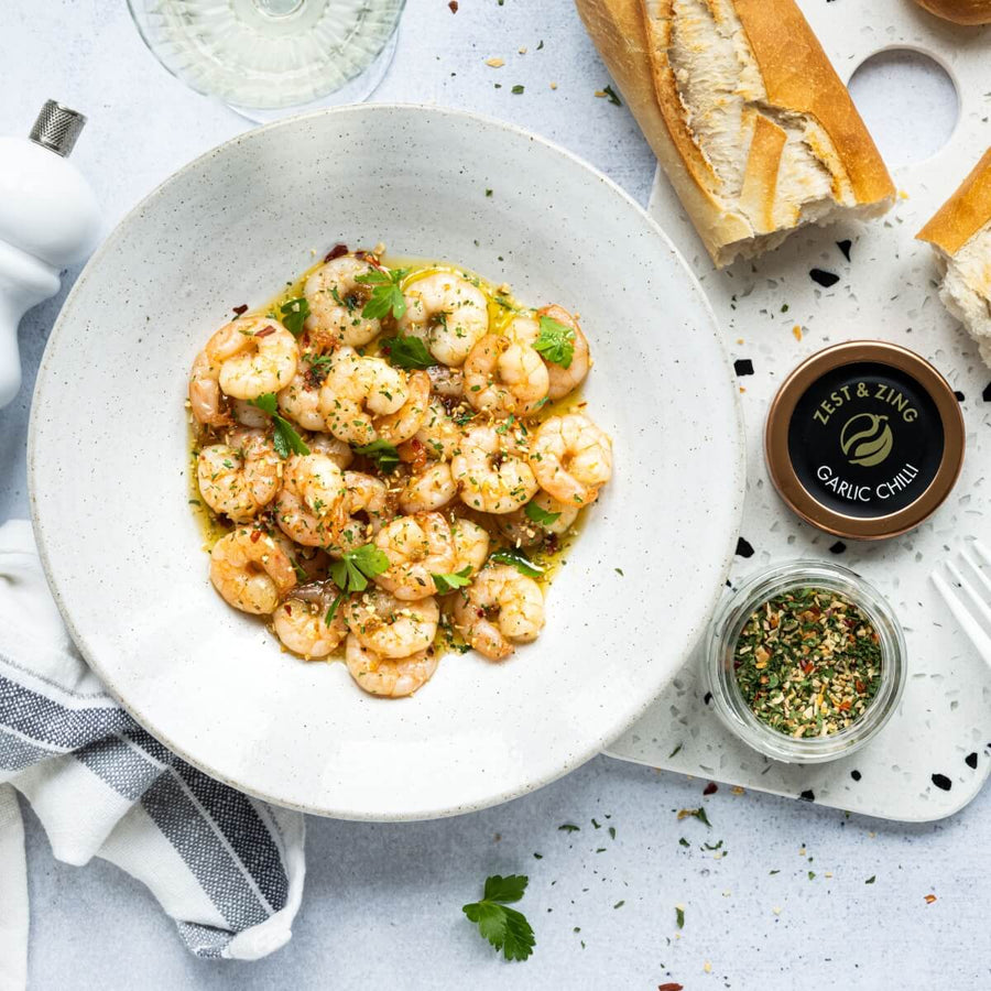 Sauteed Shrimps with Garlic Chilli