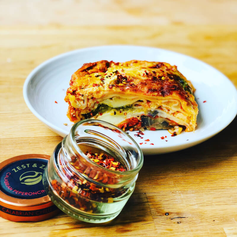 spicy calabrian lasagna