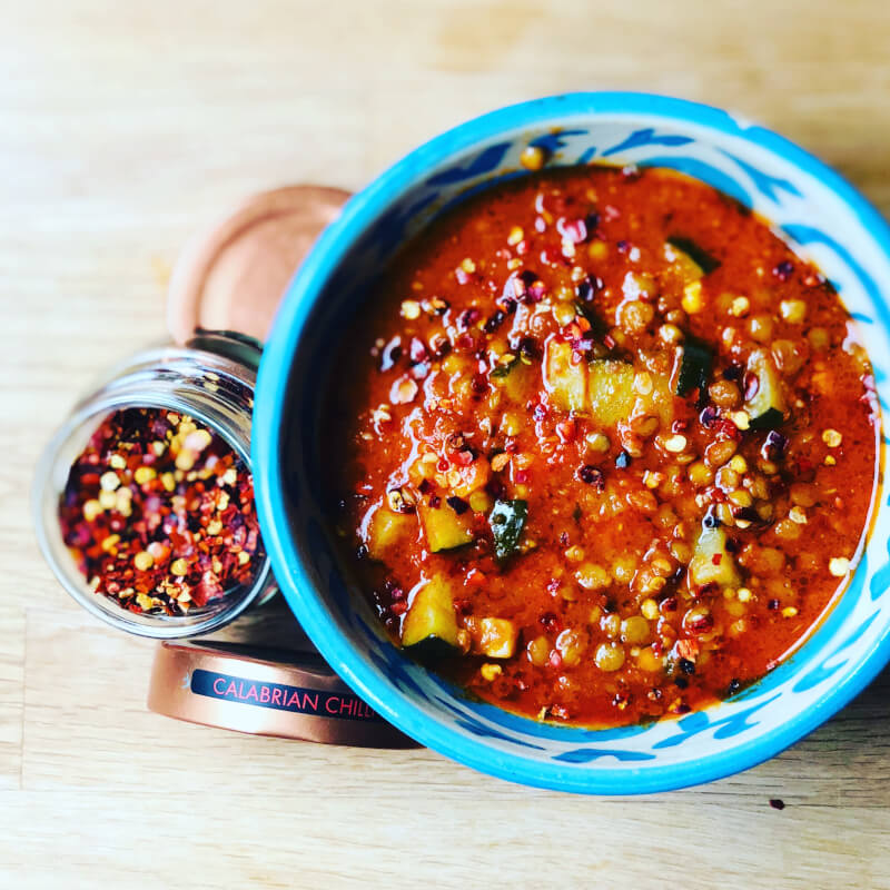 spicy lentil soup