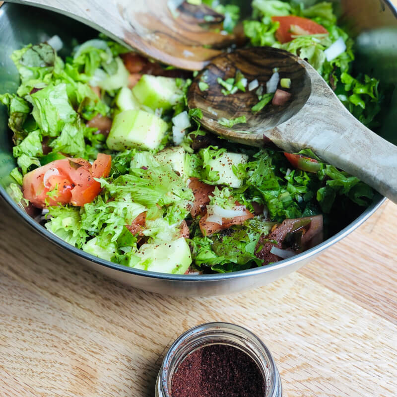 sumac infused salad