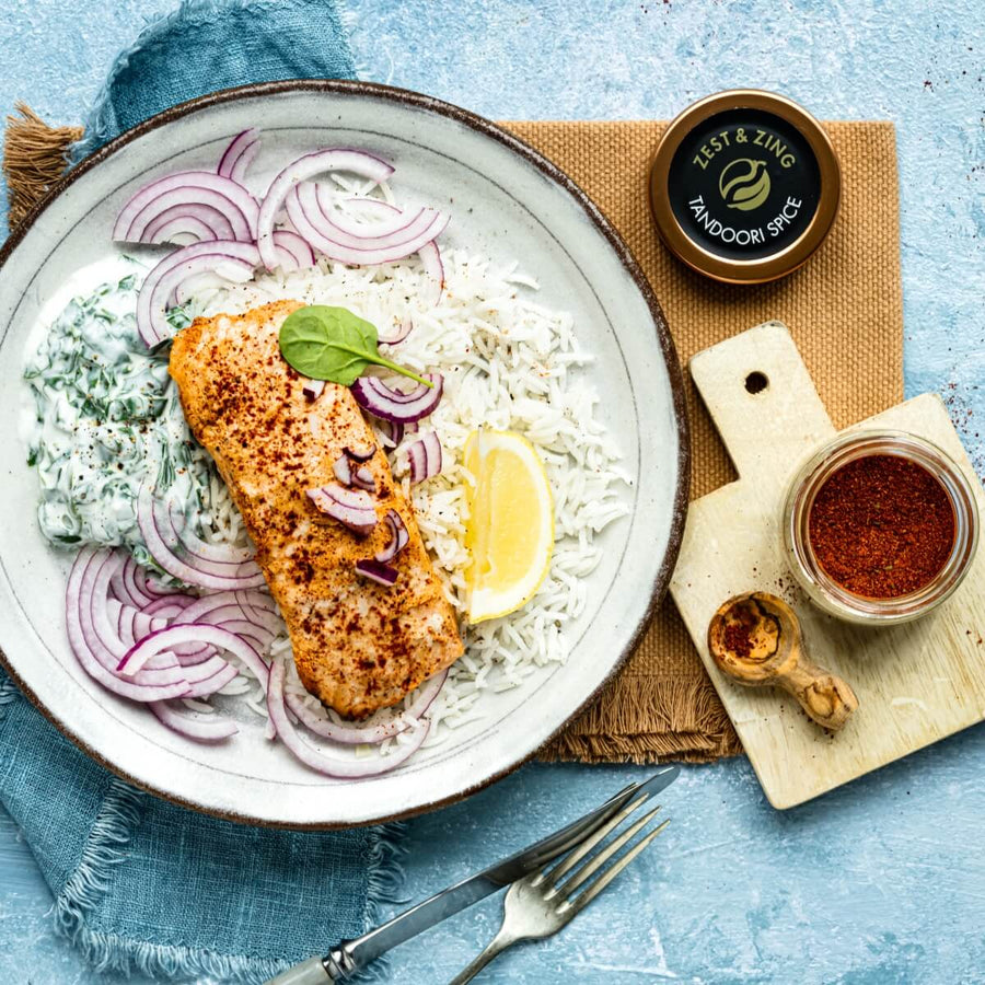 Tandoori Salmon with Raita