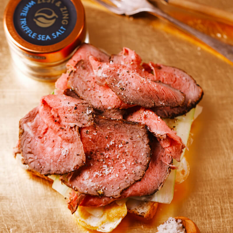 white truffle beef